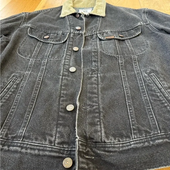 Vintage Lee Storm Rider Blanket Lined Denim Jacket Menās Medium - Picture 6 of 13